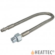 Flexible Gas Hose Stainless Steel 1/4"