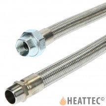 Flexible Gas Hose Stainless Steel 1 1/2"
