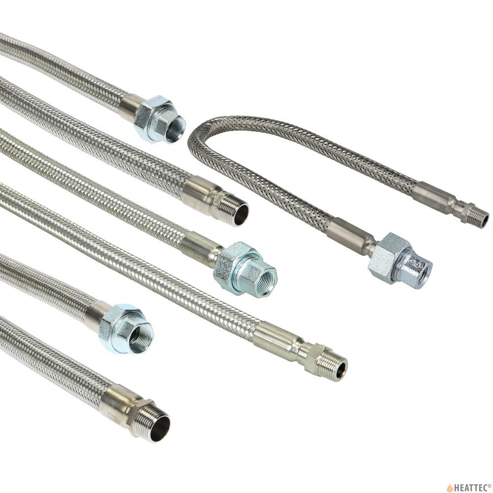 1/4 links x 8 mm knel gasslang - 1,50 meter