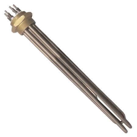 Immersion Heater Copper with 3 U-shaped Ø8 elements